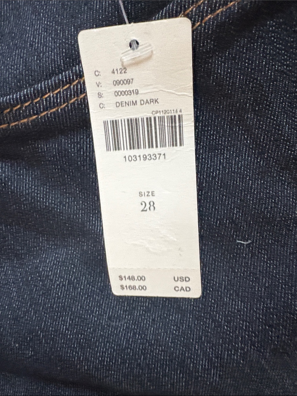 Pilcro extra wide leg Jeans in Dark Indigo - Picture 7 of 7